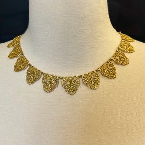 Metropolitan Museum of Art, MMA USA gold plated filigree vintage necklace